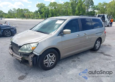 2007 Honda Odyssey Ex-L from USA, damaged, VIN 5FNRL38777B093323